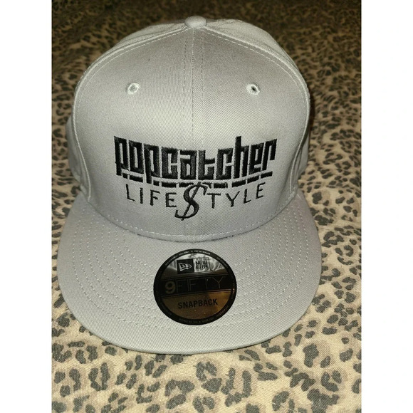 New Era 9FIFTY Popcatcher Hat Men's Grey Snap Back Baseball Cap - Picture 1 of 4